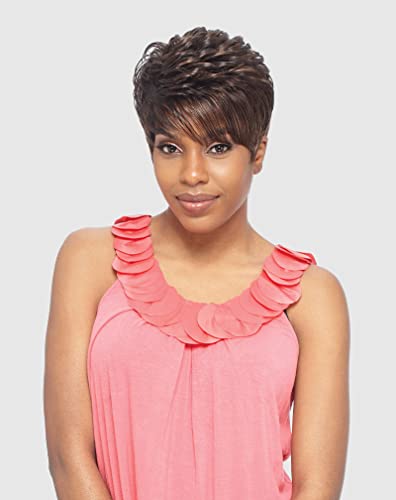 VANESSA DAYNA (1B Off Black) SYNTHETIC SHORT FLIPPED STYLE WIG