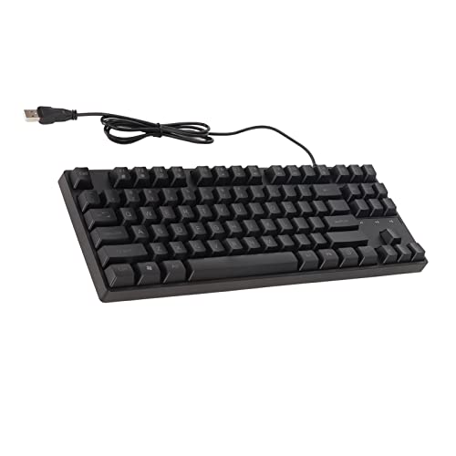 Tastiera da Gioco Meccanica da Computer Compatta a 87 Tasti da Cablata Ergonomica Retroilluminata pc Portatile Desktop usb