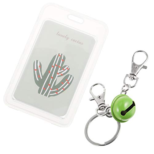 NUOBESTY 10 Pcs Porta-Cartão Transparente para Crachá de Identificação Empresarial Capa para Cartão