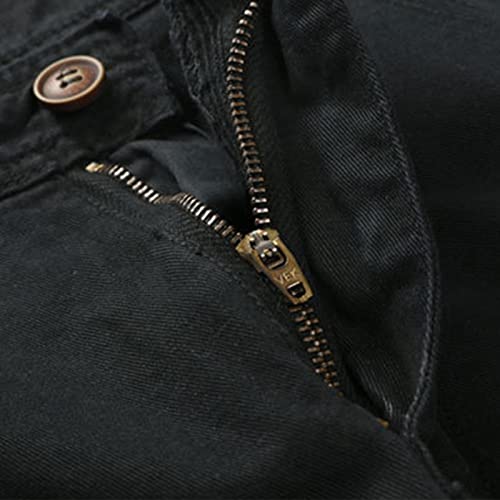 Shorts cargo para hombre QWENTMTNTY negro miniatura 3