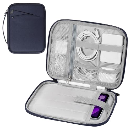 MoKo 7-8 Inch Tablet Sleeve Carrying Case with Handle, Padded Protective Travel Bag for iPad Mini A17 Pro/6th 8.3'', iPad Mini 5/4/3/2th 7.9", Indigo by MoKo - Used condition - US$11.50