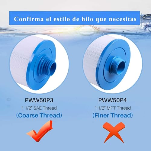 Filtre de spa remplacement PWW50 solution eau trouble de piscine