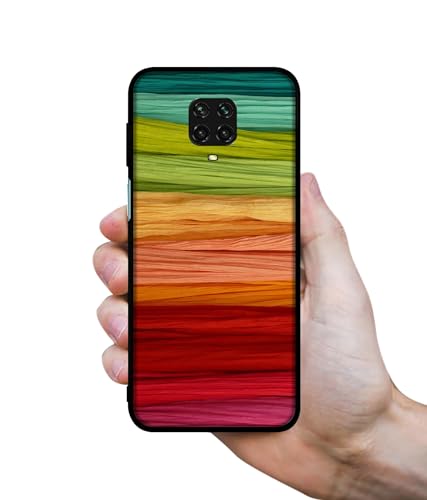 Image of Colorful Thread Design Premium 2D Printed Metal Back Case Cover for Mi Redmi Note 9 Pro /Note 9 Pro Max /Poco M2 Pro