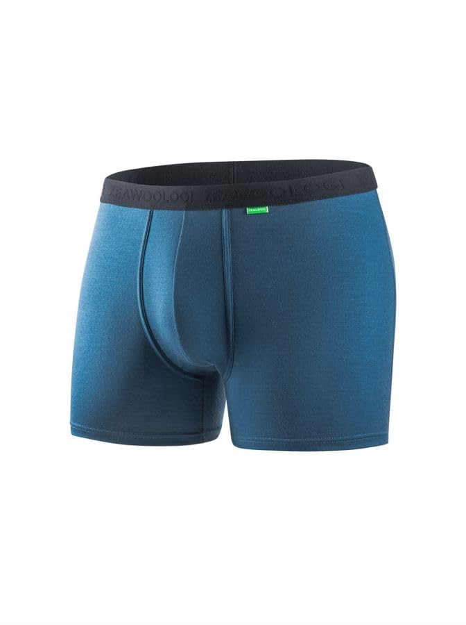 Mens Boxer Briefs Merino Wool Underwear Comfortable Pouch No Fly Moisture Wicking
