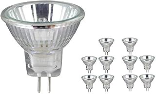 MR16 GU5.3 Halogen Bulbs 50W 12V Dichroic Lamp - Dimmable, 680 Lumens, Instant Full Brightness (Pack of 10)