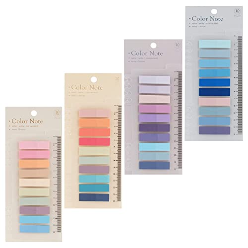 Image of Sticky Tabs for Notebooks Sticky Index Tabs Annotation Tabs Book Tabs Page Markers PET Material Page Tabs File Index Tabs Office Stationery (Multi Color) (4)