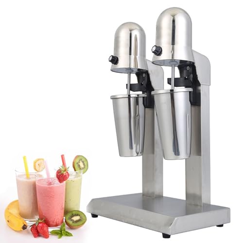 Batidora de Acero Inoxidable - 18000 Rpm/Min, Batidora Comercial para Smoothies,B-DoubleHead