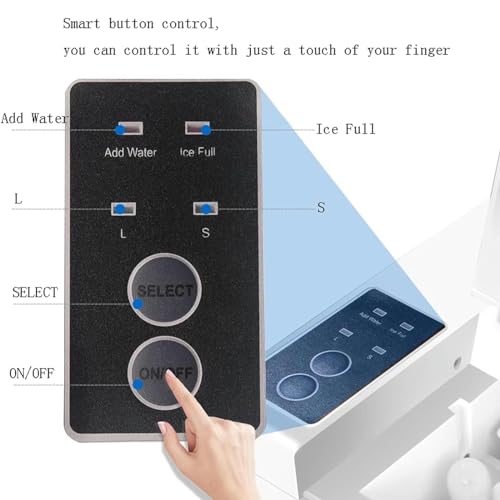 Máquina para hacer hielo eléctrica de mostrador AMNOOL miniatura 3