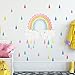 Bohema tęcza kropla wody naklejka ścienna usuwalna pokój dziecięcy dekoracja dzieci tapeta plakat dekoracja wnętrza domu 30 * 45