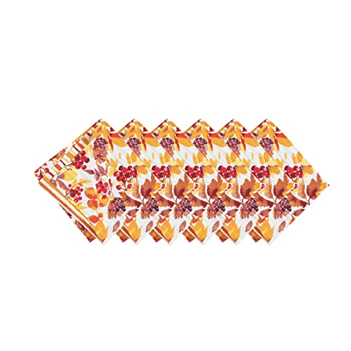 Set de 6 Servilletas de Tela Cuadradas Naranja C&F Home miniatura 2
