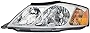 Dorman 1590840 Driver Side Headlight Assembly Compatible with Select Toyota Models