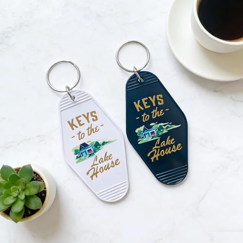 Image of Keys To The Lake House Keychain Funny Lake House Key Chain Lake House Accessories New Home Gifts
