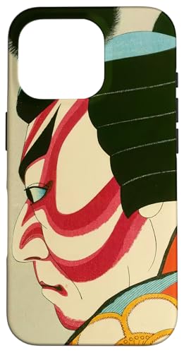 歌舞伎 かぶき 役者 日本美術 浮世絵 役者絵 名取春仙 七世松本幸四郎 梅王 スマホケース iPhone 16 Pro 用