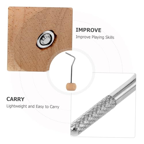 Maza de pedal para bombo de madera curvada miniatura 3