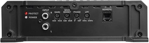 Vista 9 de Belva BXA5002 Amplificador MOSFET de audio para automóvil de 2 canales de 2 ohmios Peak Serie BX de 2 ohmios con control remoto de nivel de subwoofer