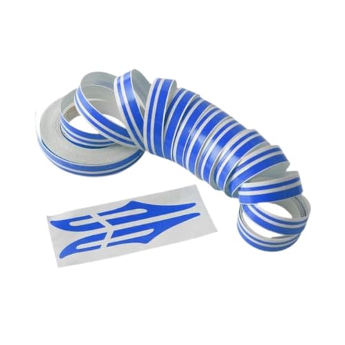 Cinta adhesiva de vinilo para coche, universal, 10 m, color azul
