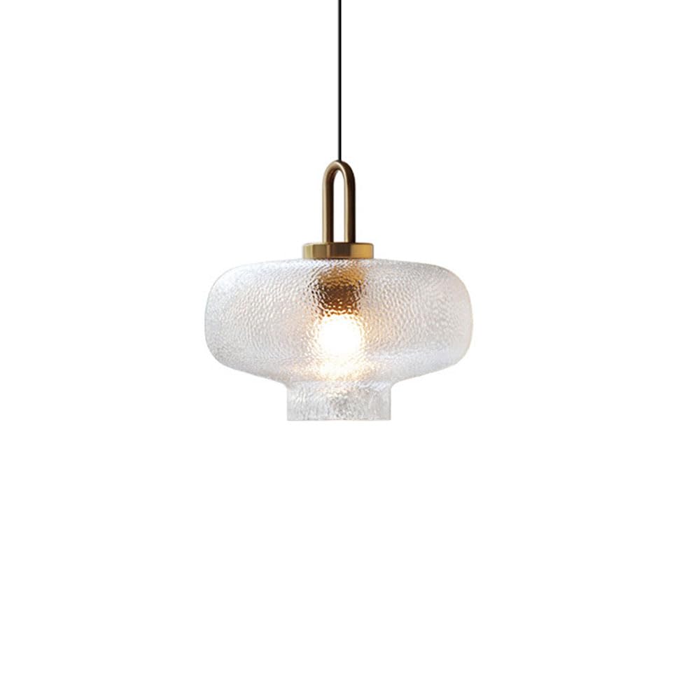 Modebhd Light Water Glass Pendant Lamps Transparen With Shade Hanging Handcrafted Art Ceiling S Metal Fittings Chandelier E27 Base Pendant Ing Fixture Hallway Bedside