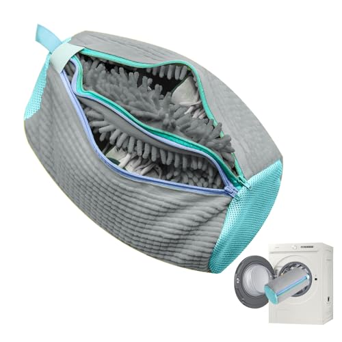 TrendGate 2 in 1 Schuhwaschbeutel Waschmaschine, Doppel -Reißverschluss...