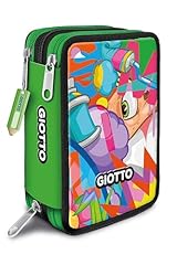 Giotto Astuccio Supermina 3 Zip Young Street Art, VERDE