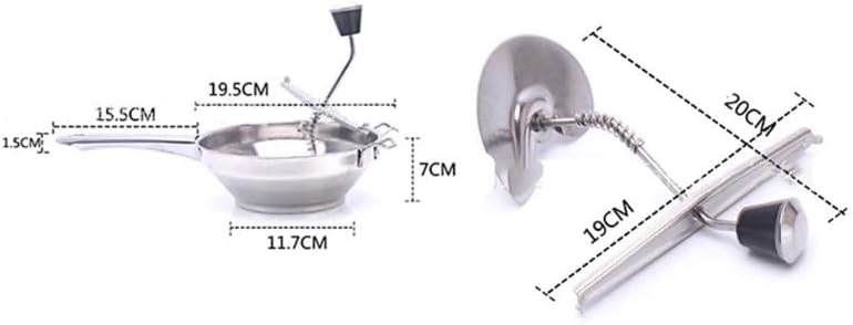 Stainless Steel Food Mills with 2 Non-Slip Handles for Tomato Sauce Potatoes or Canning Fruit Vegetable and Dishwasher Safe for Thanksgiving Day Christmas Day