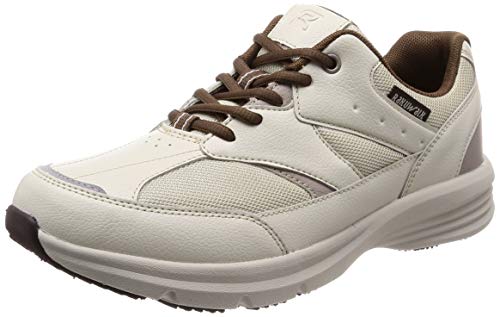 ウォーキング ヒモファスナーベーシックエイド メンズ アイボリー 24.5 cm 4E