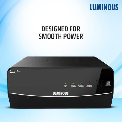 Image of Luminous Power Sine M 900 Sine Wave Inverter Ideal for Home,Office & Shops | 700VA Inverter | Reliable Power Backup | High Performance| Easy Installation | 36 Months Warranty