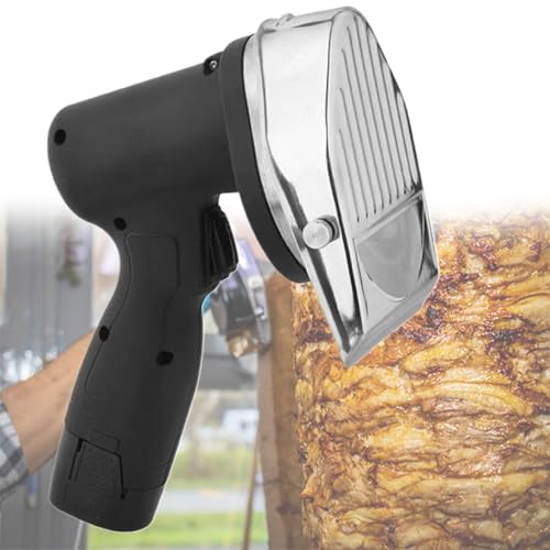 Beachtiful Cuchillo de Kebab inalámbrico inalámbrico, Cortadoras Eléctricas Cortador de Kebab Cortador de Kebab inalámbrico Hoja de Acero Inoxidable de Gran Capacidad Cortador de Kebab inalámbrico