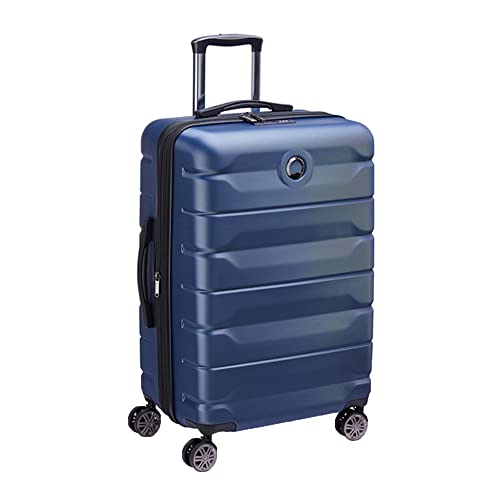Image of DELSEY PARIS AIR Armour 56.5 Cm 8 Spinner Wheels Cabin Blue Expandable Hard Suitcase
