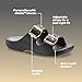 Crocs Women's Saturday Sandals Black/Metallic Buckle 10 Medium