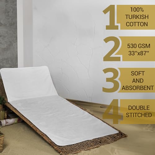Gt Globaltex Fine Linens UNKNOWN 100% Turkish Cotton Chaise Lounge Chair Beach Club Poolsize Cotton Towel Cover thumb #2