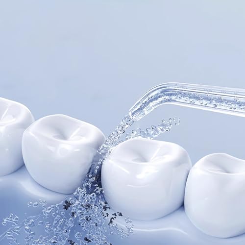 Elektrische Zahnseide, kabellos, für Zähne, 3 Modi, 4 Strahlspitzen, Reinigung und Zahnseide, tragbar, Zahnseide, Mundwasser, Zahnseide, Zahnseide, wiederaufladbar, für Reisen und Erwachsene – Bild 5