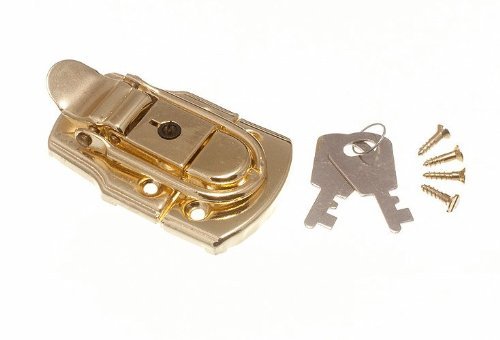 Verrouillage fermoir de cas 72mm x 45mm avec 2 clés pour coffre
