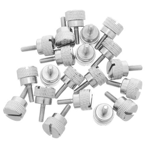 Lurrose 20 Pezzi di Viti per Piedini premistoffa per Macchine da Cucire, Viti a Testa zigrinata, Vite di Fissaggio per Aghi in Acciaio, Parti di Macchine da Cucire industriali domestiche