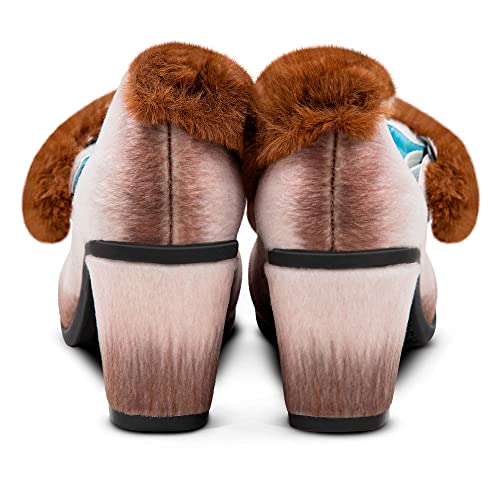 Hot Chocolate Design Chocolaticas Mid Heels Siamese Cat Women's Mary Jane Pump Multicoloured HCD 383