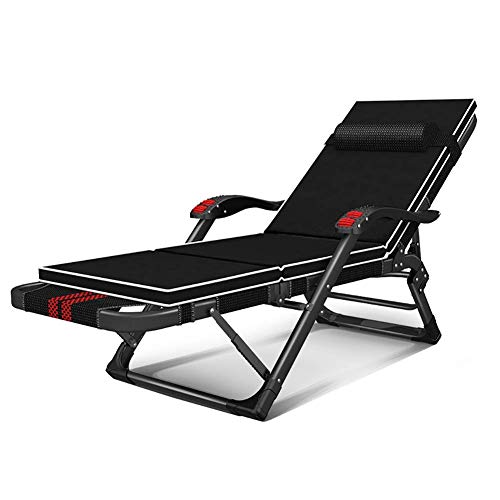 WYJW Portable Sports Camping Gravity Chair with Removable Cotton Pad, Folding Garden Chairs Recliner with Comfort Headrest (color : Style-2, Size : Set of 4)