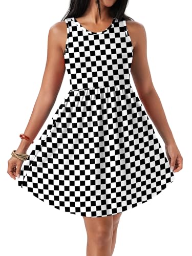 Image of HiMONE Vacation Dresses for Women 2025 Summer Dress Women's Casual Sundresses Casual Beach Petite Sun Dress XS-2XL