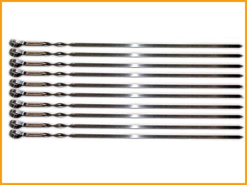 Set Di Spiedini Per Barbecue Algon Metallo (6 Uds) Dimensioni:33 X 0,4
