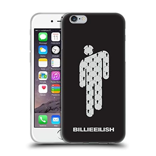 Officiell Billie Eilish Blohsh Key Art mjuk gel skyddsfodral kompatibel för Apple iPhone 6/iPhone 6S