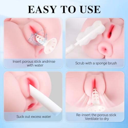 MLON Sex Puppe Pflege Kits Männliche Masturbation Reinigung Kit, Sex Toy Cleaning Kit für künstliche Erwachsene Tasche Pussy Vagina Anal, Sex Spielzeug Zubehör für die Männer