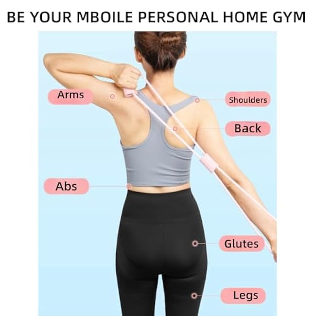 Resistance Bands, Adjustable Length, Comfort Handles, Professional Quality, Anti-Snap, Great for Workouts, Physical Therapy, Yoga