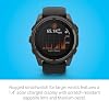 Garmin Fenix 8 Smartwatch GPS multideporte premium, 51 mm, zafiro, solar, resistente al buceo, linterna integrada, titanio DLC con correa gris guijarro - Base de carga Signature Series 8