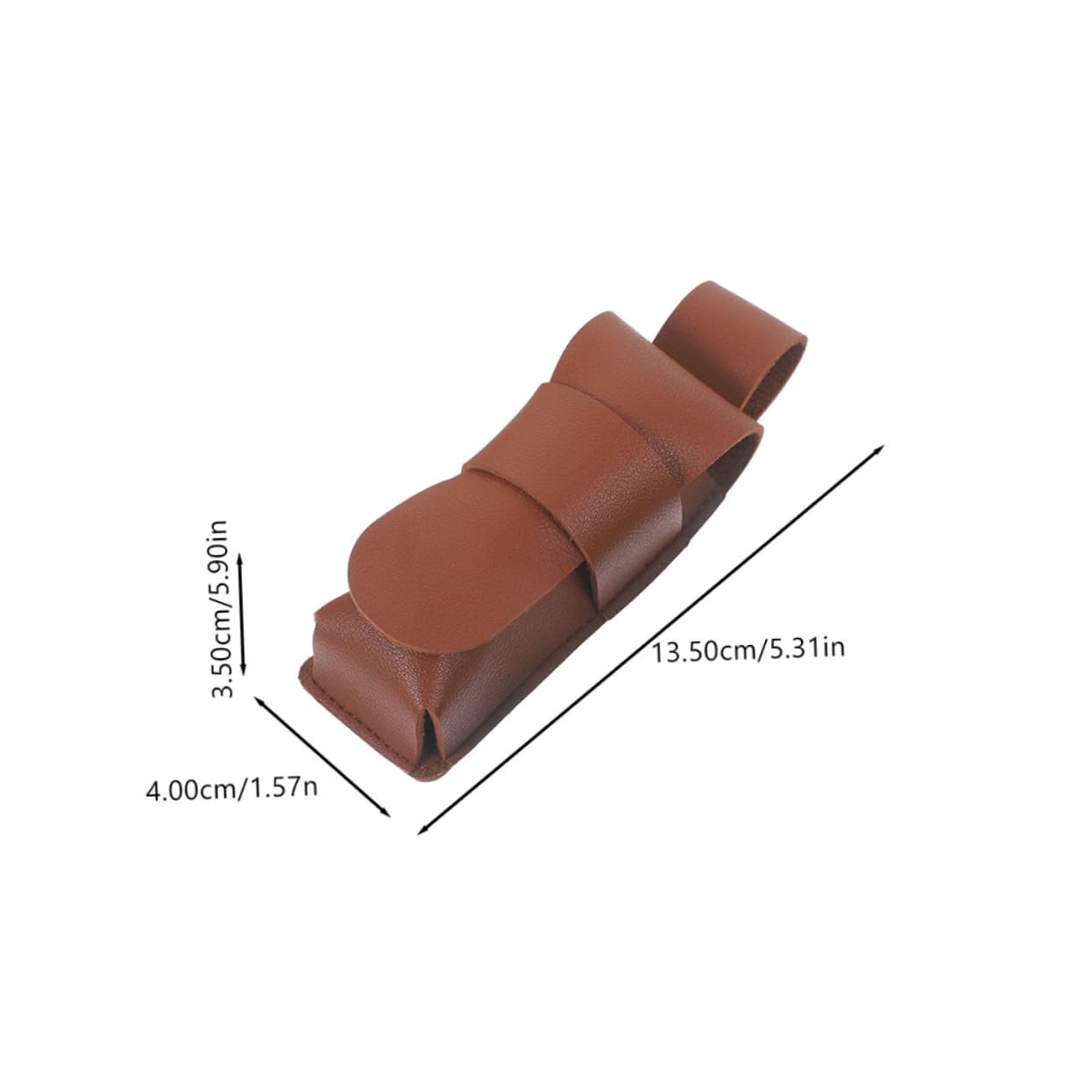 Garneck Portable Harmonica Pouch Leather Case for Travel Handbag for Instrument Storage Sturdy Harmonica Bag