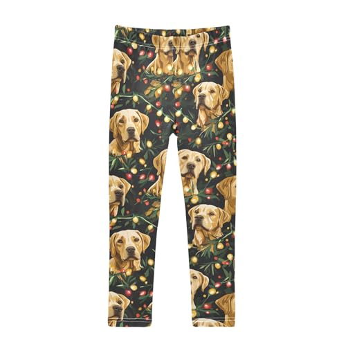 Golden Dog Light Girls Leggings Athletic Pants Tights Stretch Bottom