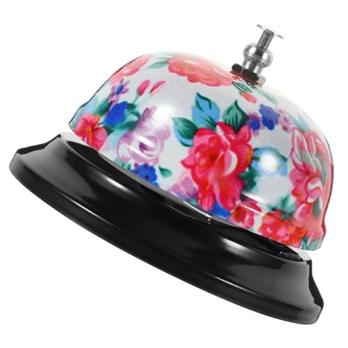MAGICLULU Campanello Di Servizio Manuale in Metallo Pp 85mm, Campana Di Chiamata Decorativa Retrò Per Ristorante, Bar, Hotel e Reception, Campanello Da Tavolo Ergonomico Multiuso