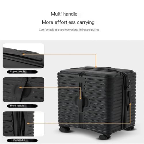 Suitcase Password Suitcase Women's Universal Wheel Trolley Case Men's Thickened Student Checked Luggage 29 Inches Luggage(Black,20)4