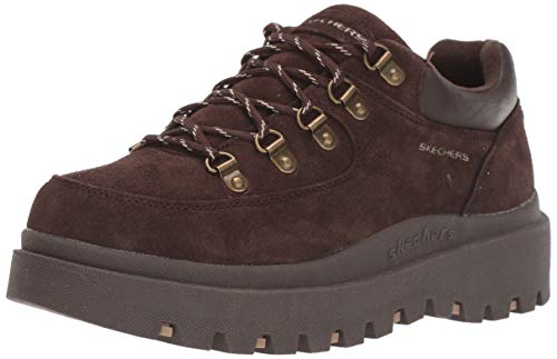 Skechers Women's Shindigs-Stompin' -Rugged Heritage Style 5-Eye Suede Shoe-Boot Oxford