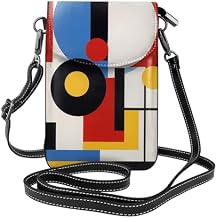 Small Crossbody Bags for Women,Leather Shoulder Bag for Cell Phone Purse with Strap and Mermaid Scale Printed