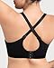 HSIA Bras for Women Minimizer Full Coverage Plus Size Tshirt Convertible Bra Unlined Underwire Seamless Cups with Mesh Black 38DDD