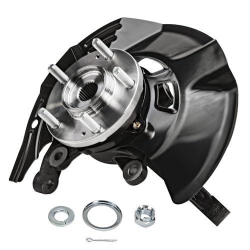 Image of Detroit Axle - 2.4L Front Left Steering Knuckle for 2011 Kia Optima, Driver Side Steering Knuckle & Wheel Bearing Hub Assembly Replacement