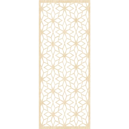 Image of Lake Decorative Pierced Fretwork Wood Wall Panels, 15 3 /8 inchW x 39 3 /8 inchH x 1 /4 inchT, Birch